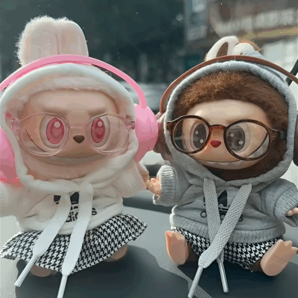 032 - Doll Clothes Outfits Sport Style Hoodie + Skirt/Pants + Headphones + Glasses