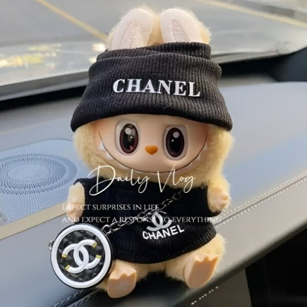 024 - Doll Clothes Outfits C Style Black Hat+ Sweater + Bag