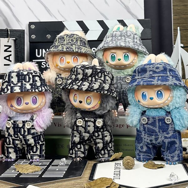 035 - Doll Clothes Outfits D Style Hat + Overall