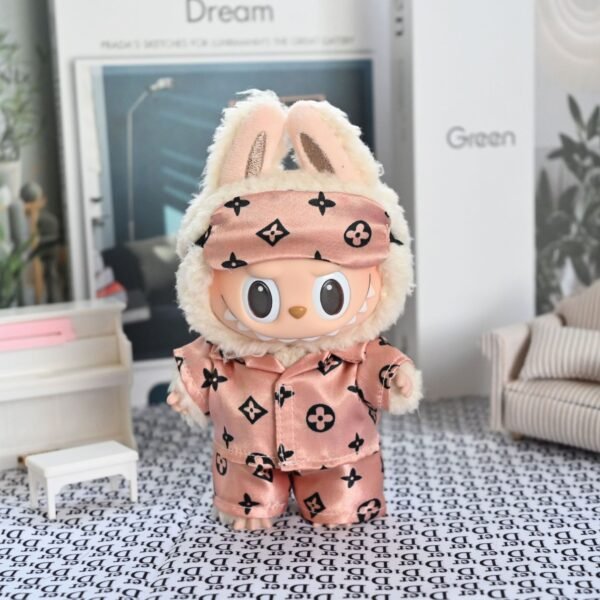 027 - Doll Clothes Outfits L Style Pink Pajamas